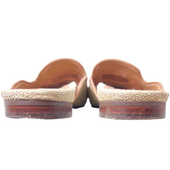 VIONIC Willa Flat Mule in Natural Raffia Tan Woven Loafers Comfort Women's 9.5 - Picture 8 of 11